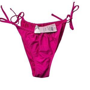 Wild Fable Pink Bikini Bottom with Adjustable Ties
